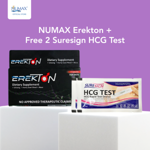 NUMAX Erekton + Free 2 Suresign HCG Test