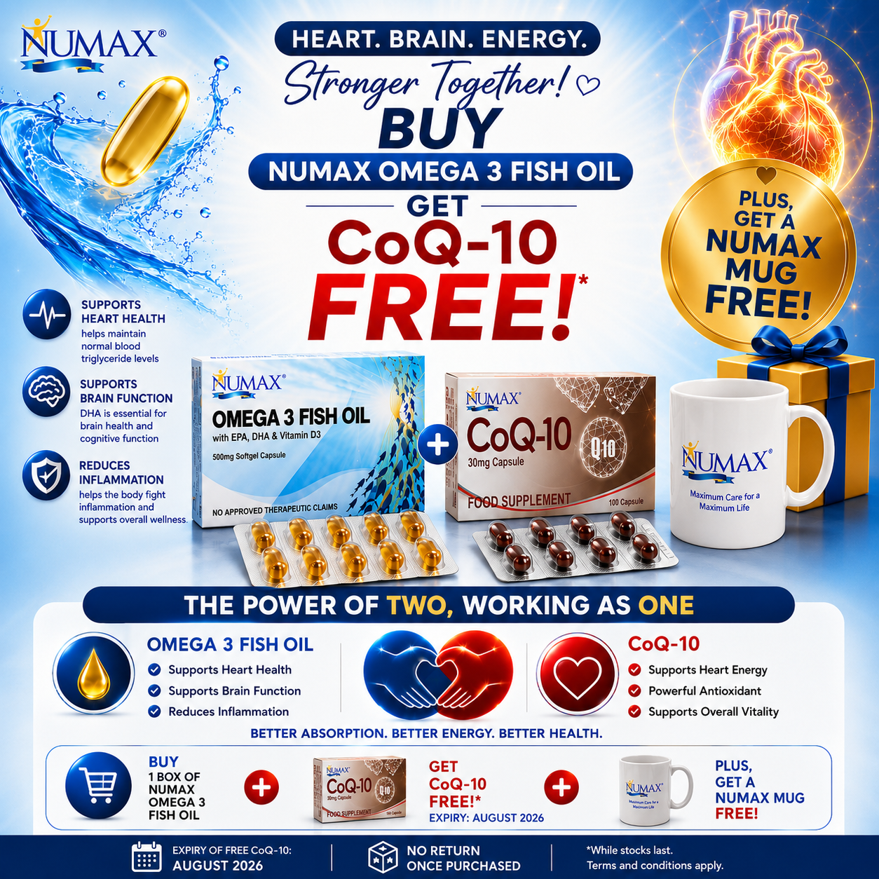 NUMAX Omega 3 Fish Oil Bundle 5 Promo